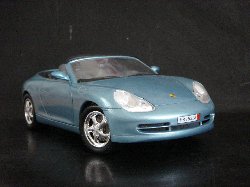 Porsche 911 Cabriolet 1998 de couleur bleu clair mtallis(Vue ct passager)
