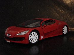 Peugeot Rc Carreau de couleur rouge fonc (Vue ct conducteur)