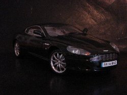Aston Martin DB9 Coup de couleur noire (Vue ct conducteur)